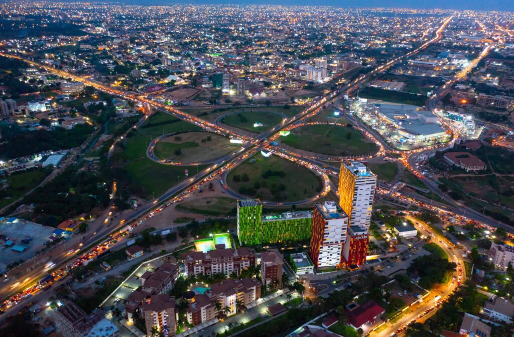 Ghana a picture of Ghana landscape at night visit Ghana Detty December December in Ghana how to travel to Ghana